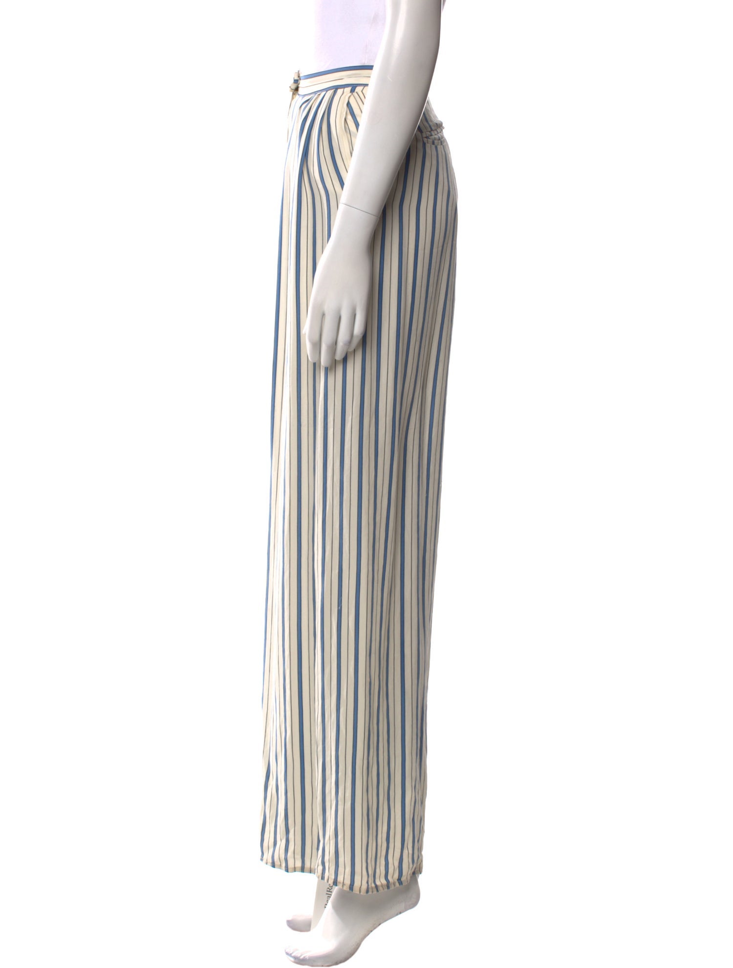 Johanna Ortiz Striped Wide Leg Pants