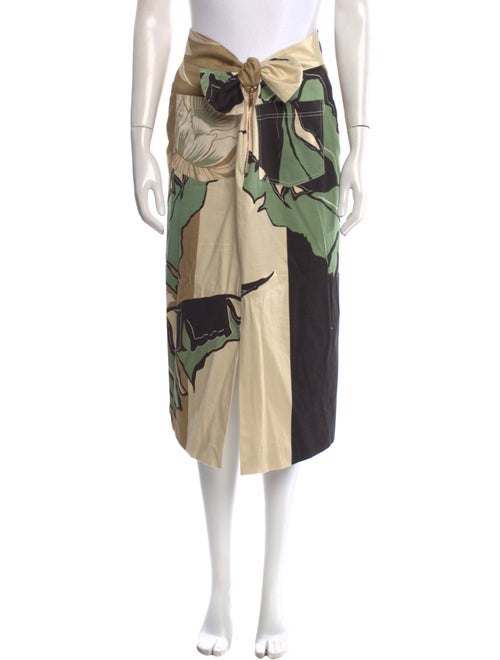 Johanna Ortiz Printed Midi Length Skirt