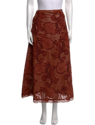 Johanna Ortiz Floral Print Midi Length Skirt w/ Tags