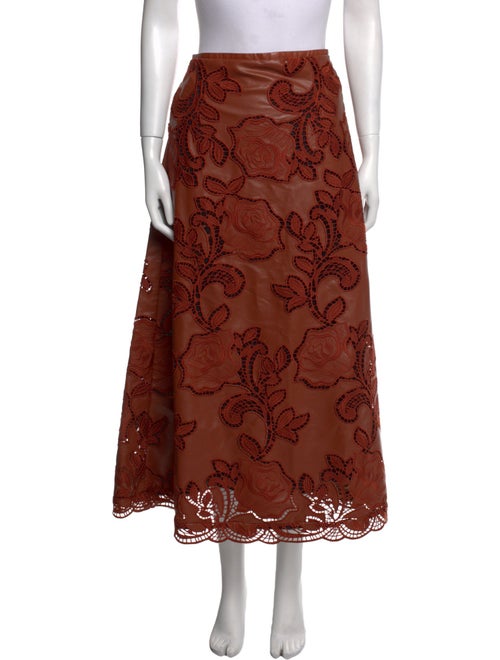 Johanna Ortiz Floral Print Midi Length Skirt w/ Tags