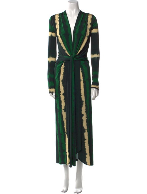 Johanna Ortiz Tie-Dye Print Midi Length Dress