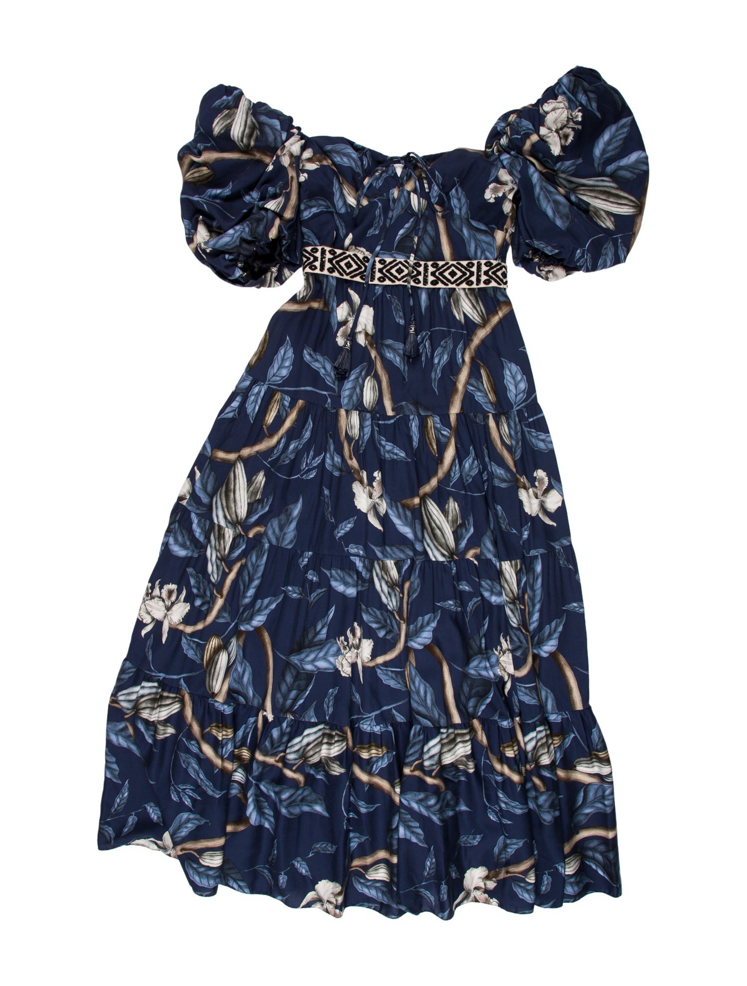 Johanna Ortiz Printed Long Dress