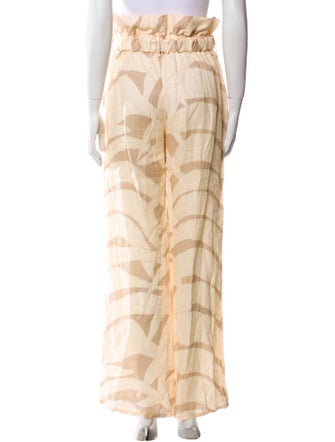 Johanna Ortiz Linen Wide Leg Pants