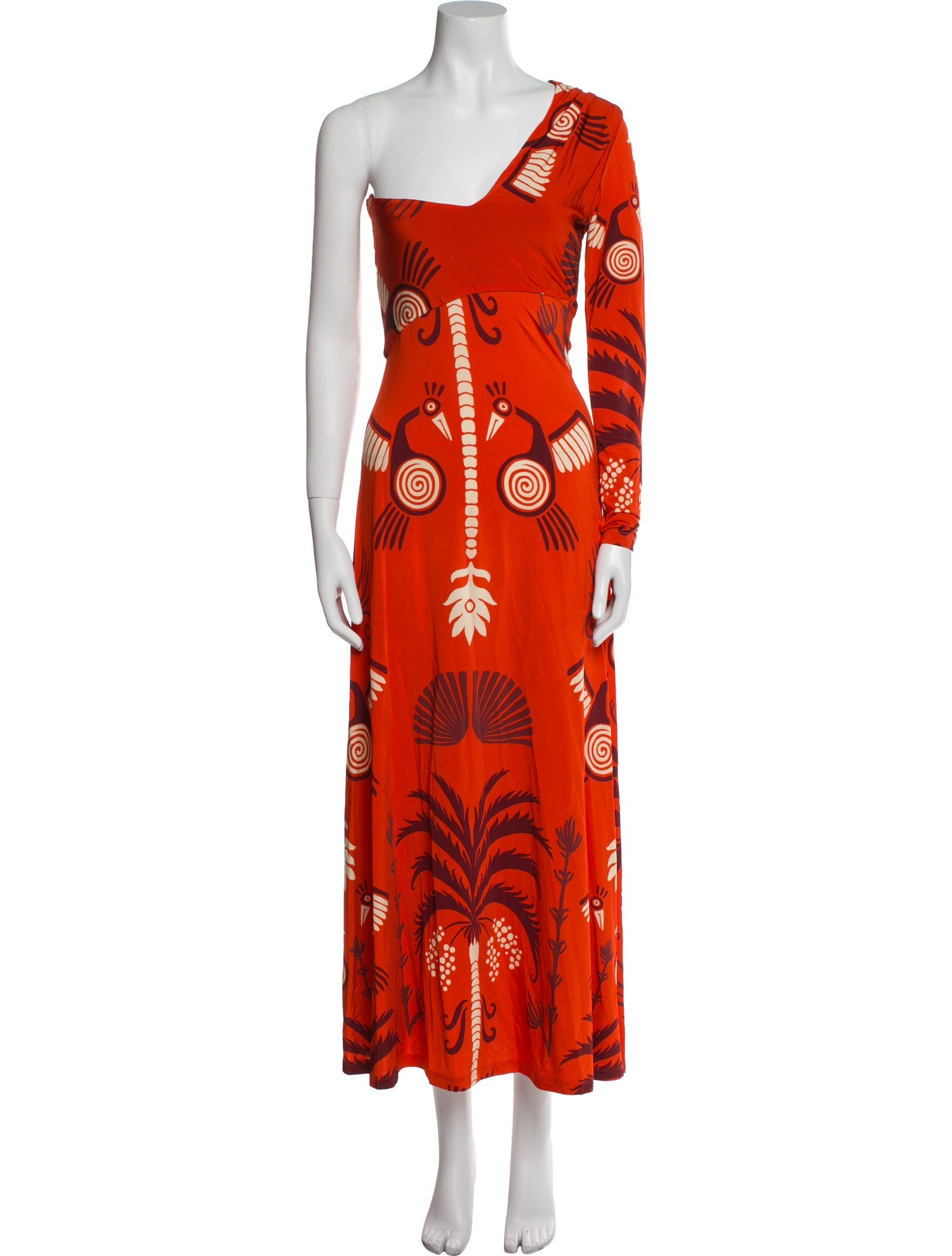 Johanna Ortiz Printed Long Dress
