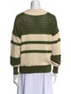 Johanna Ortiz Striped V-Neck Sweater
