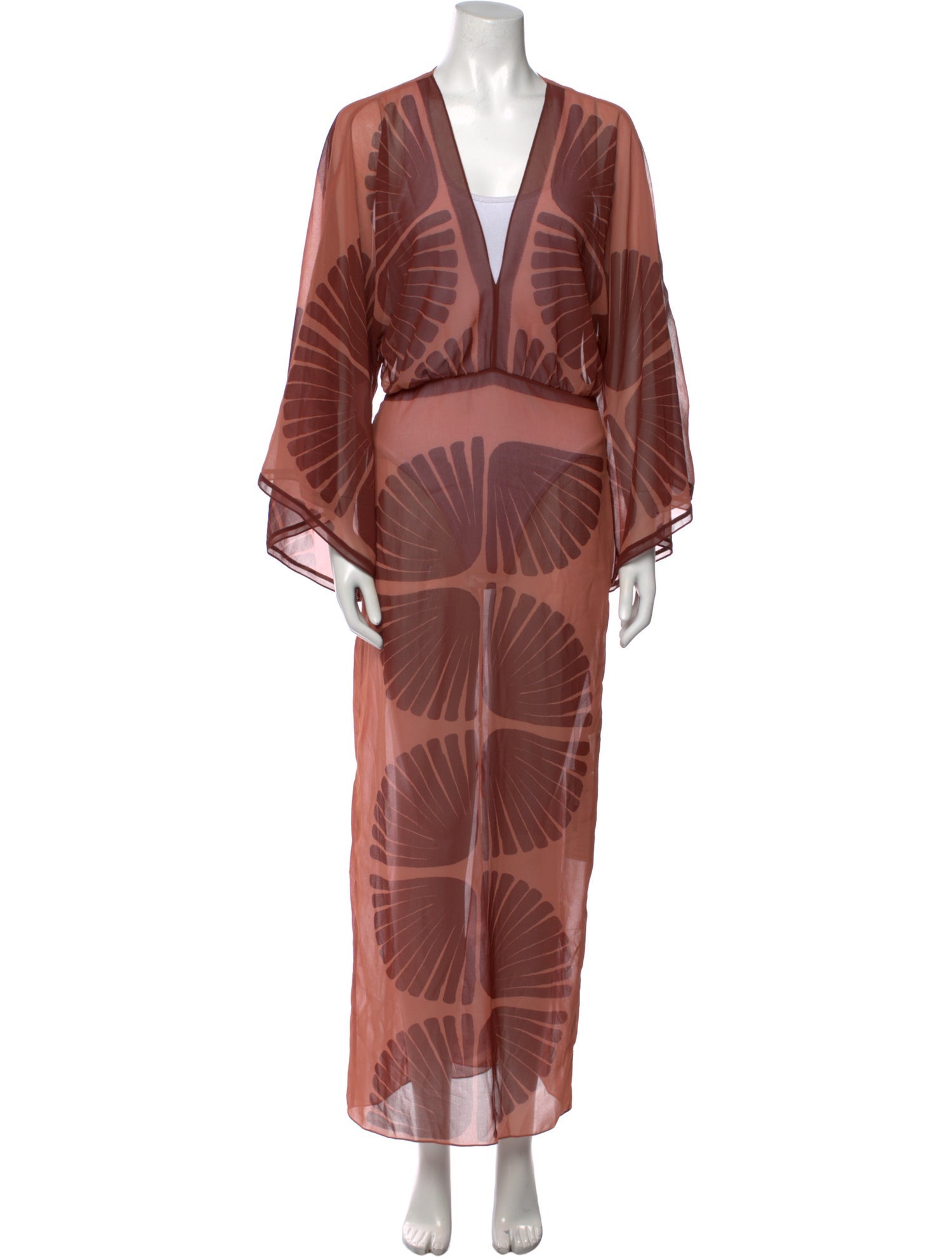 Johanna Ortiz Printed Long Dress w/ Tags