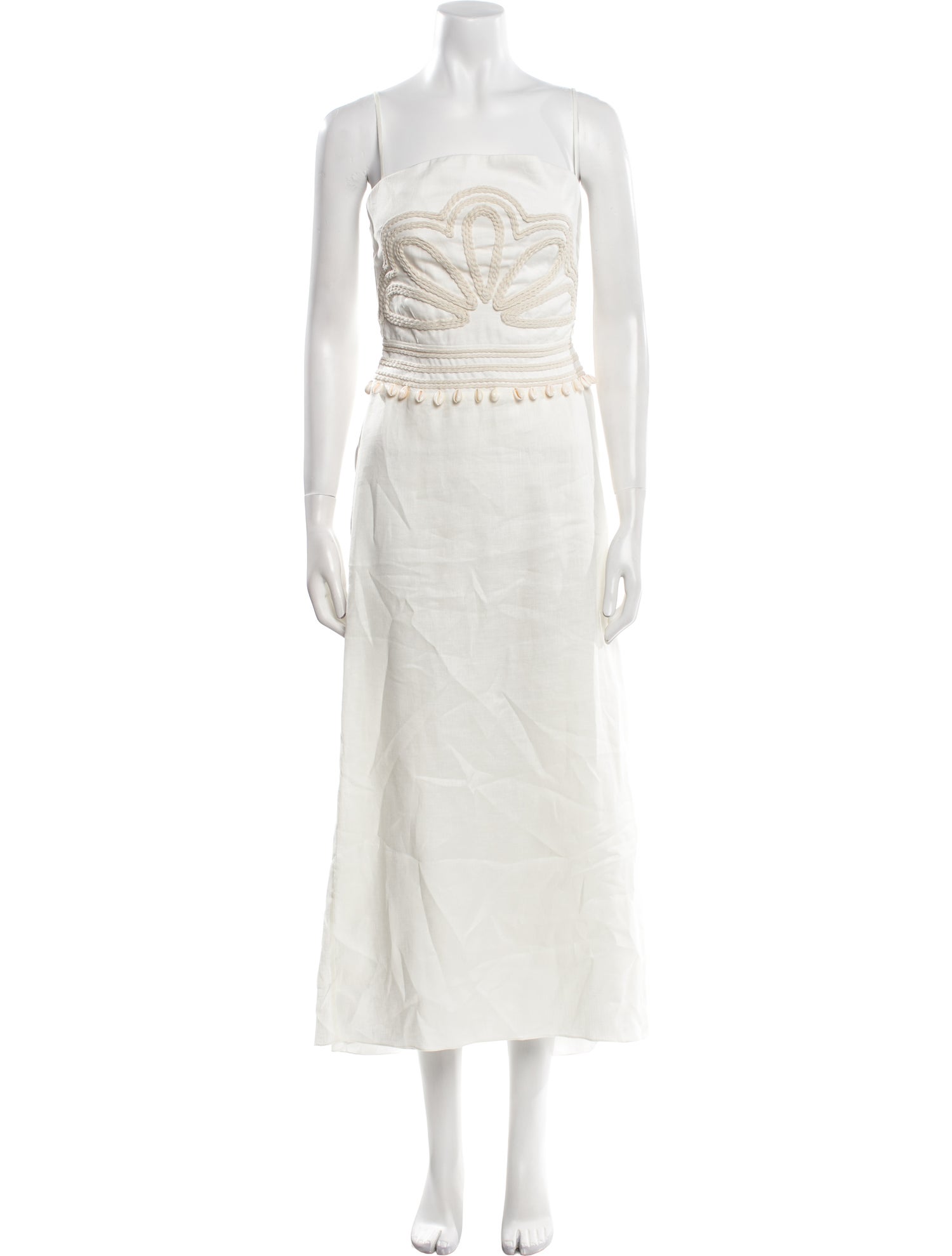 Johanna Ortiz Linen Long Dress