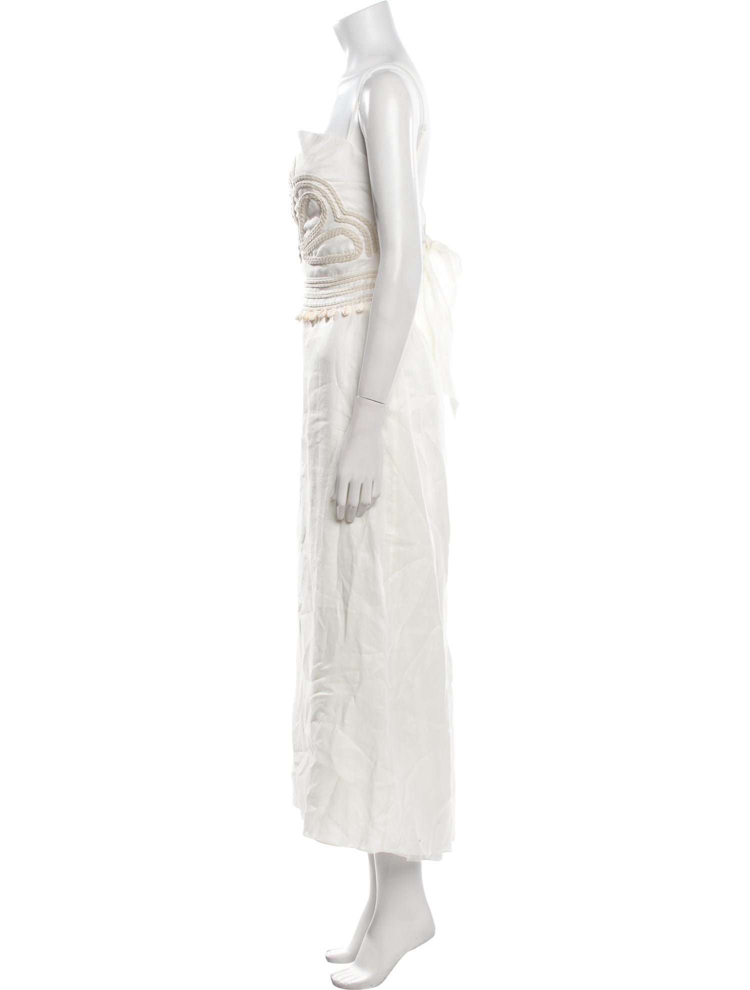 Johanna Ortiz Linen Long Dress
