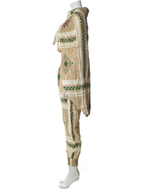 Johanna Ortiz Linen Printed Pant Set