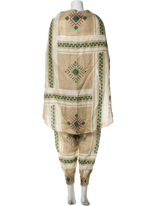 Johanna Ortiz Linen Printed Pant Set