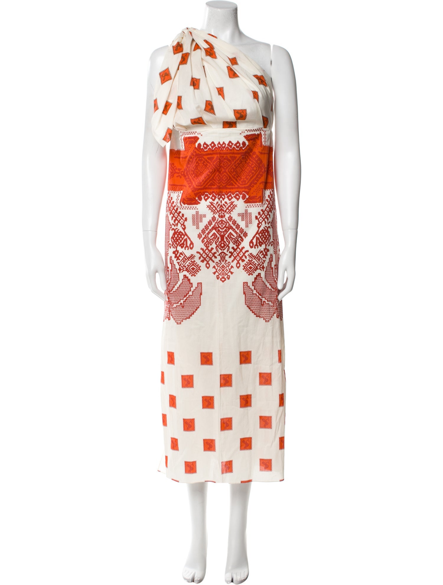 Johanna Ortiz Printed Long Dress