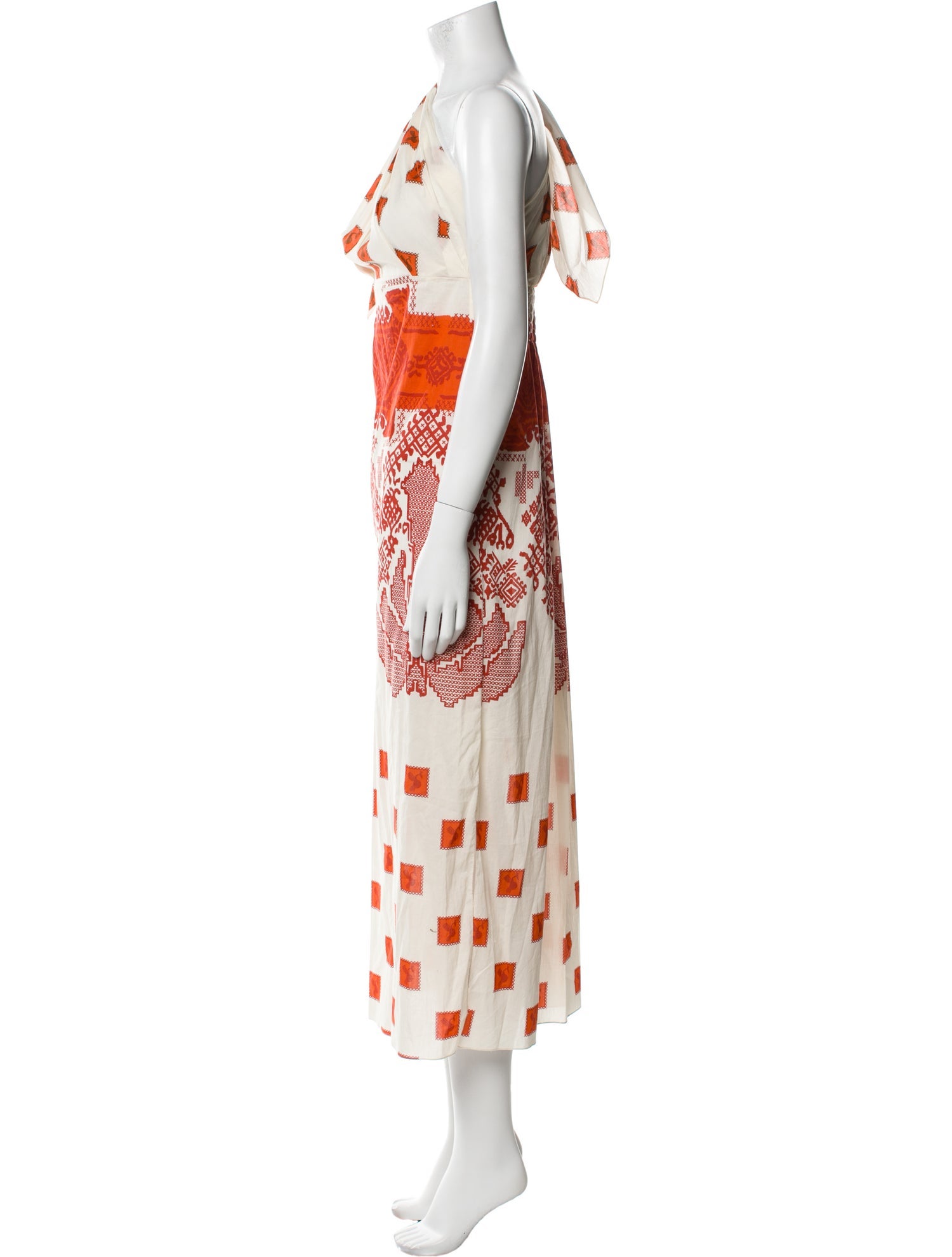 Johanna Ortiz Printed Long Dress