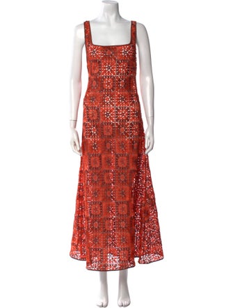 Johanna Ortiz Printed Long Dress