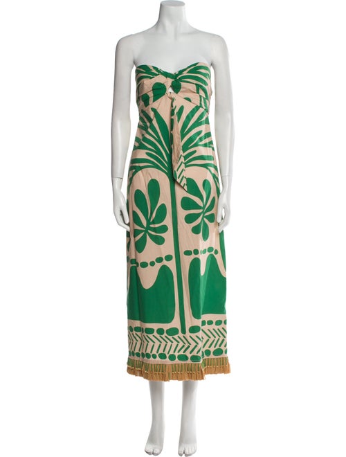 Johanna Ortiz Printed Midi Length Dress