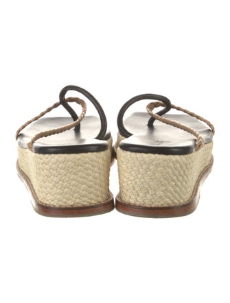Johanna Ortiz Leather Braided Accents Espadrilles