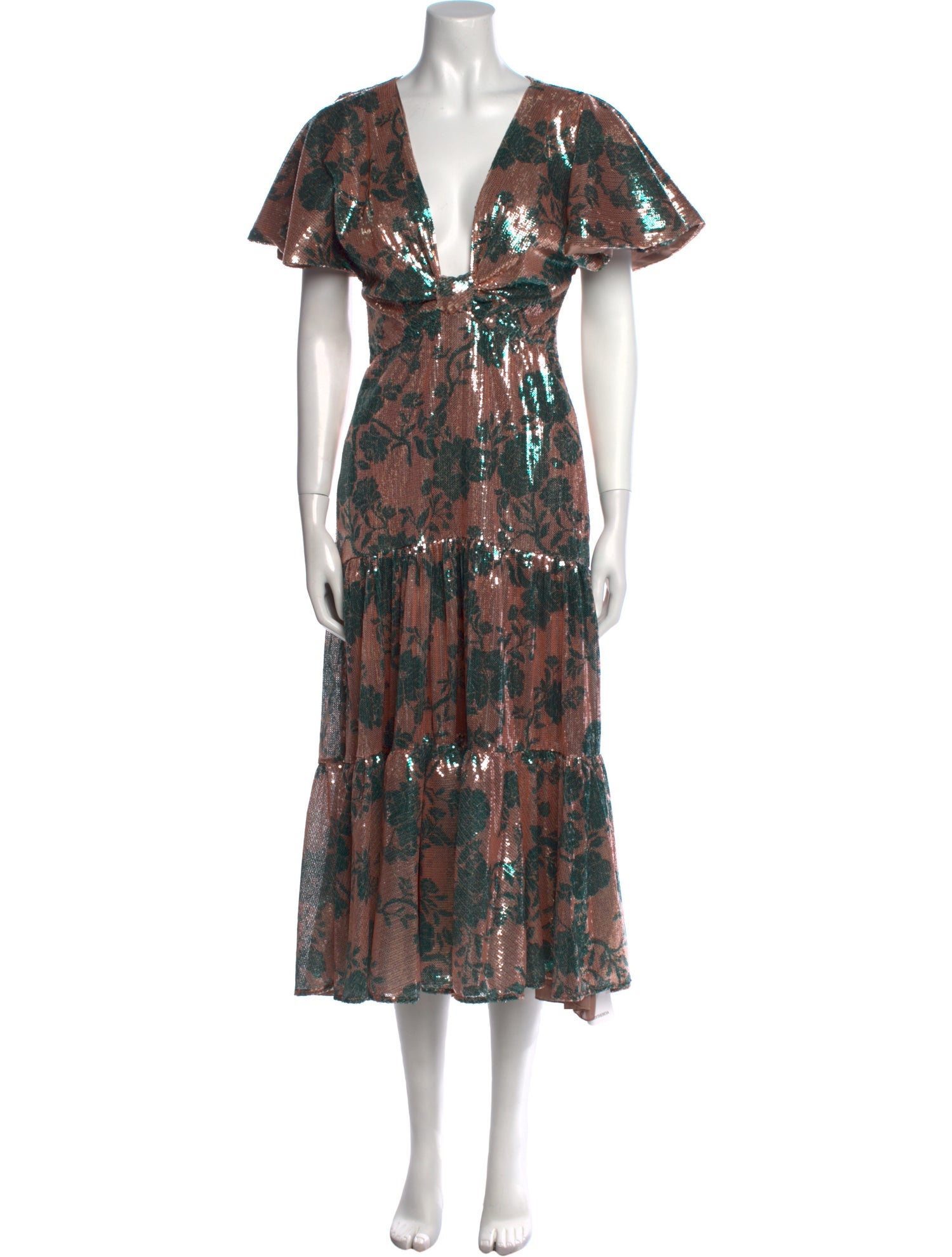 Johanna Ortiz Floral Print Long Dress w/ Tags