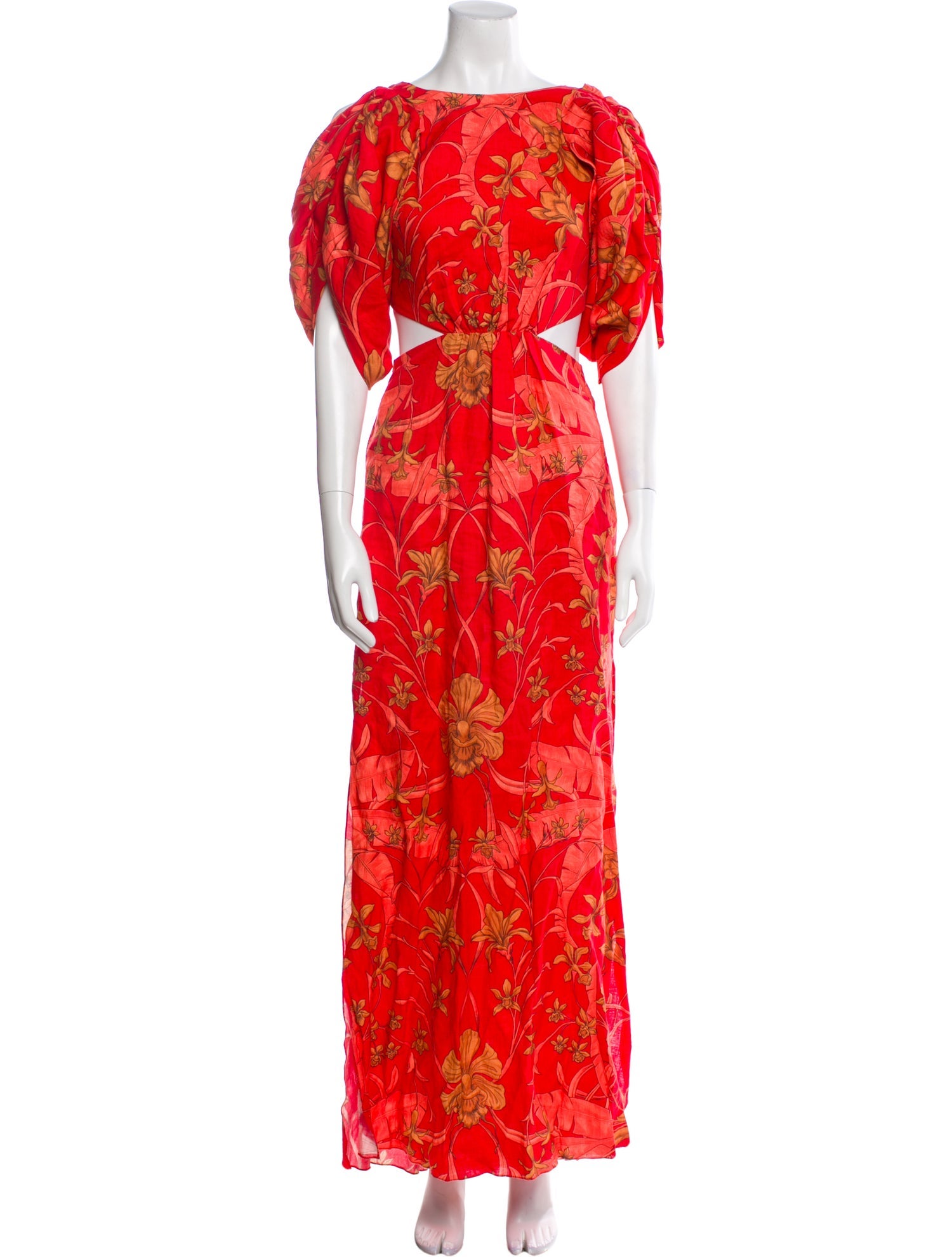 Johanna Ortiz Linen Long Dress