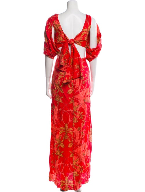 Johanna Ortiz Linen Long Dress