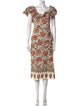 Johanna Ortiz Printed Long Dress