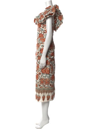 Johanna Ortiz Printed Long Dress