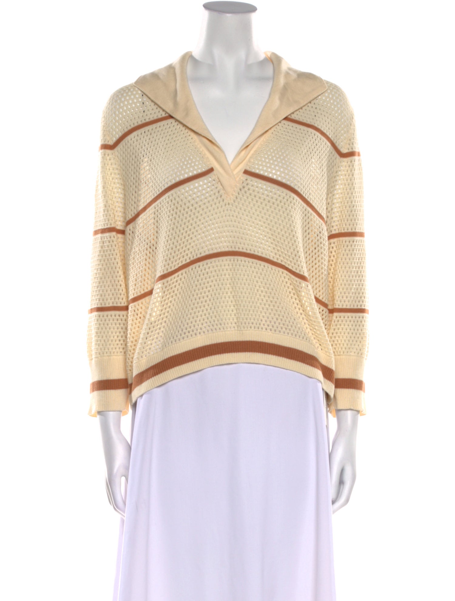 Johanna Ortiz Patterned V-Neck Sweatshirt