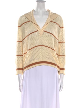 Johanna Ortiz Patterned V-Neck Sweatshirt