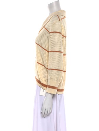 Johanna Ortiz Patterned V-Neck Sweatshirt