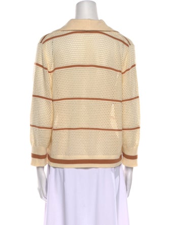 Johanna Ortiz Patterned V-Neck Sweatshirt