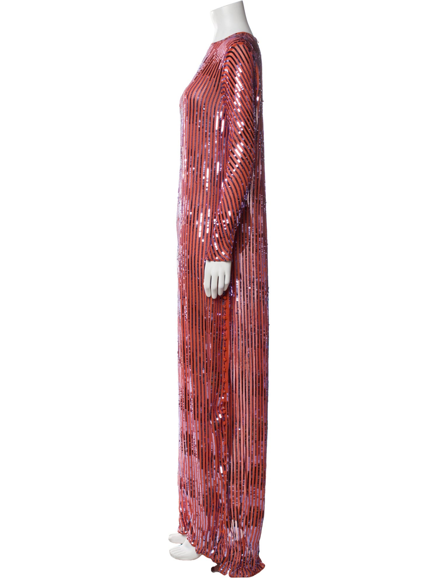 Johanna Ortiz Striped Long Dress