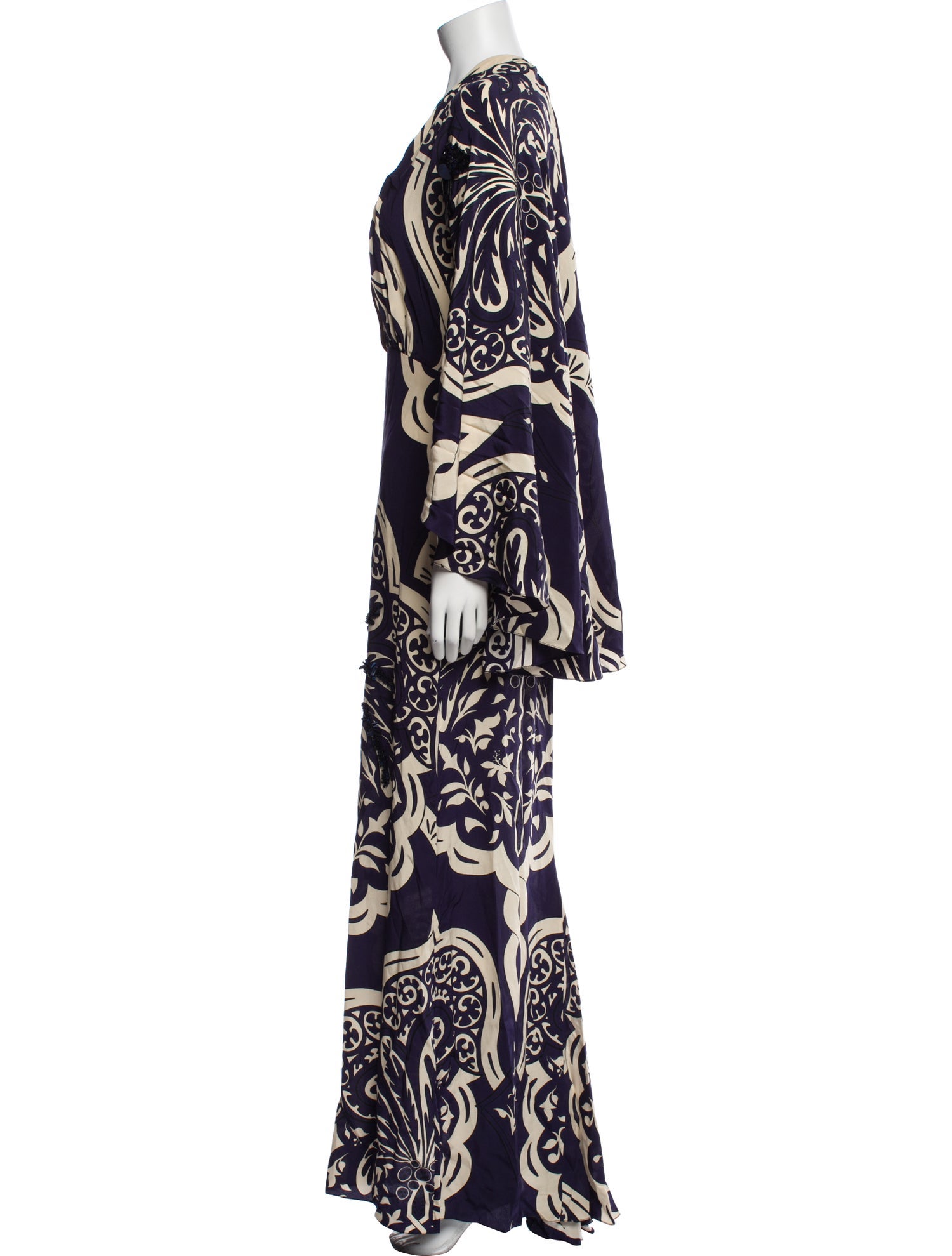 Johanna Ortiz Printed Long Dress