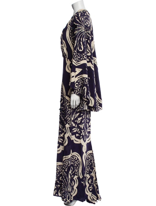 Johanna Ortiz Printed Long Dress
