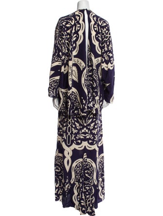 Johanna Ortiz Printed Long Dress