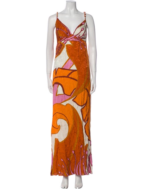 Johanna Ortiz Printed Long Dress