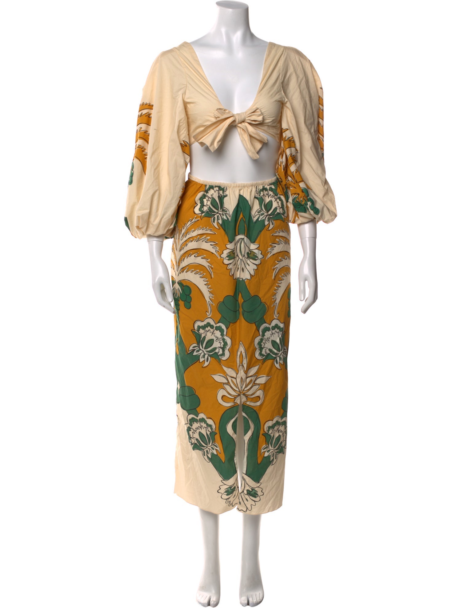 Johanna Ortiz Printed Long Dress