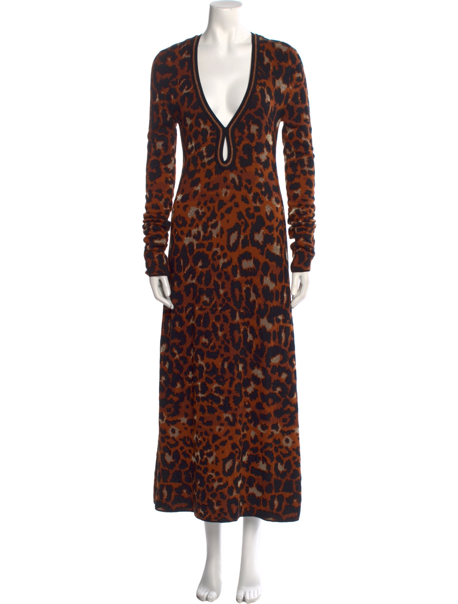 Johanna Ortiz Animal Print Long Dress