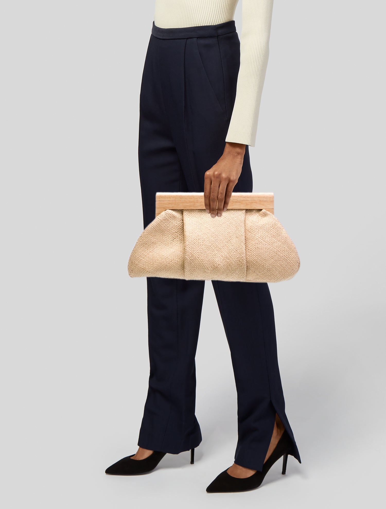 Johanna Ortiz Straw Evening Bag