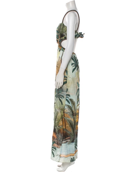 Johanna Ortiz Printed Long Dress