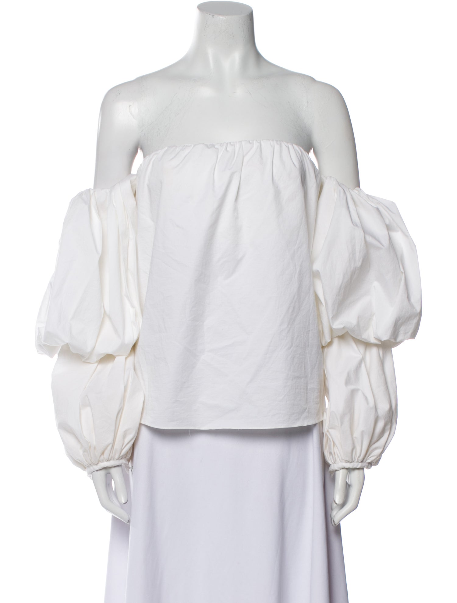 Johanna Ortiz Off-The-Shoulder Long Sleeve Blouse