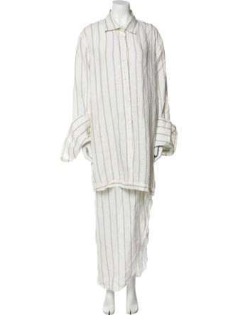 Johanna Ortiz Linen Striped Pant Set
