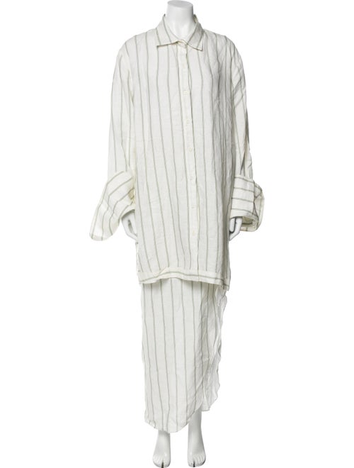 Johanna Ortiz Linen Striped Pant Set