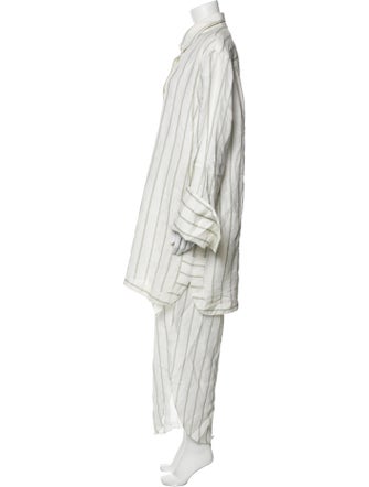 Johanna Ortiz Linen Striped Pant Set