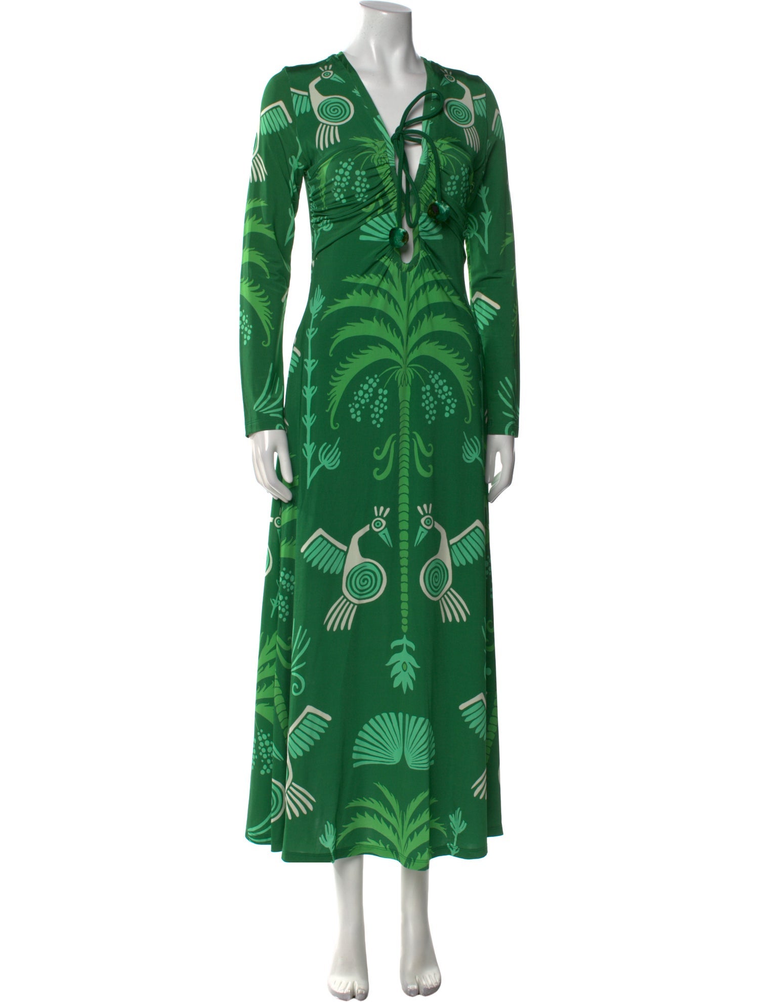 Johanna Ortiz Printed Long Dress