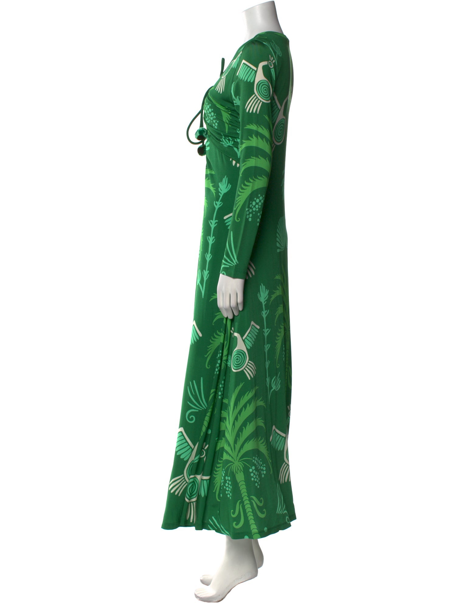 Johanna Ortiz Printed Long Dress