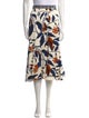 Johanna Ortiz Floral Print Midi Length Skirt