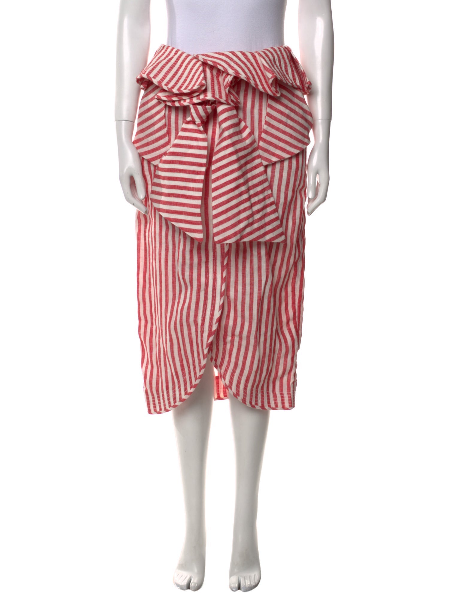 Johanna Ortiz Linen Midi Length Skirt