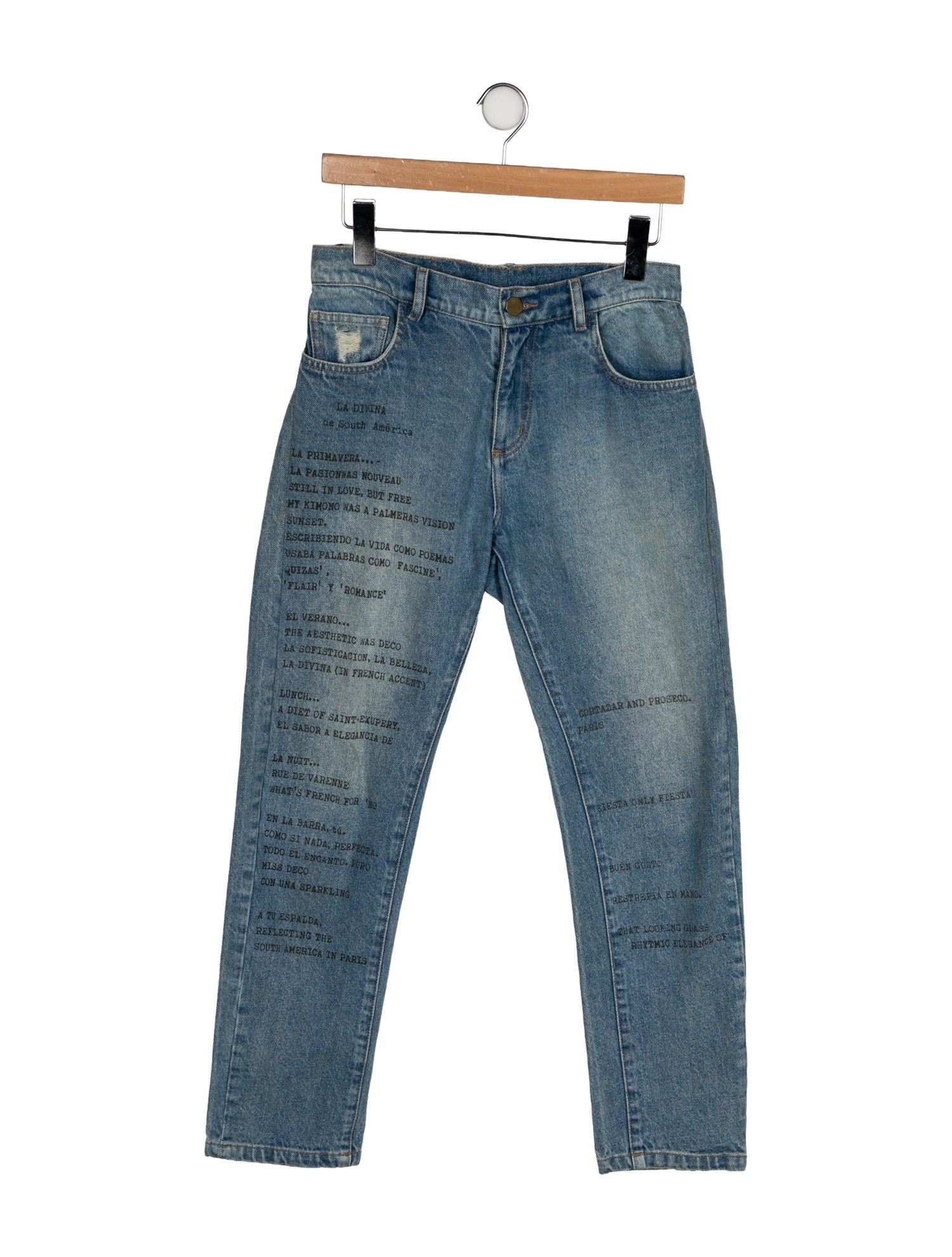 Johanna Ortiz Mid-Rise Straight Leg Jeans