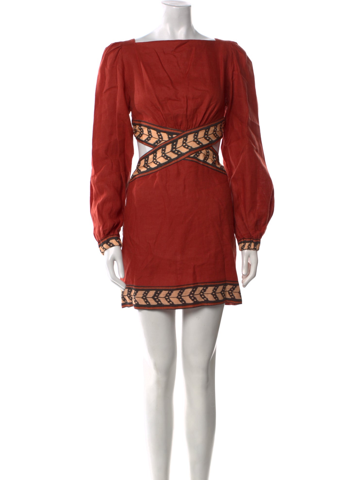 Johanna Ortiz Linen Mini Dress