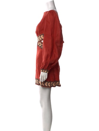 Johanna Ortiz Linen Mini Dress