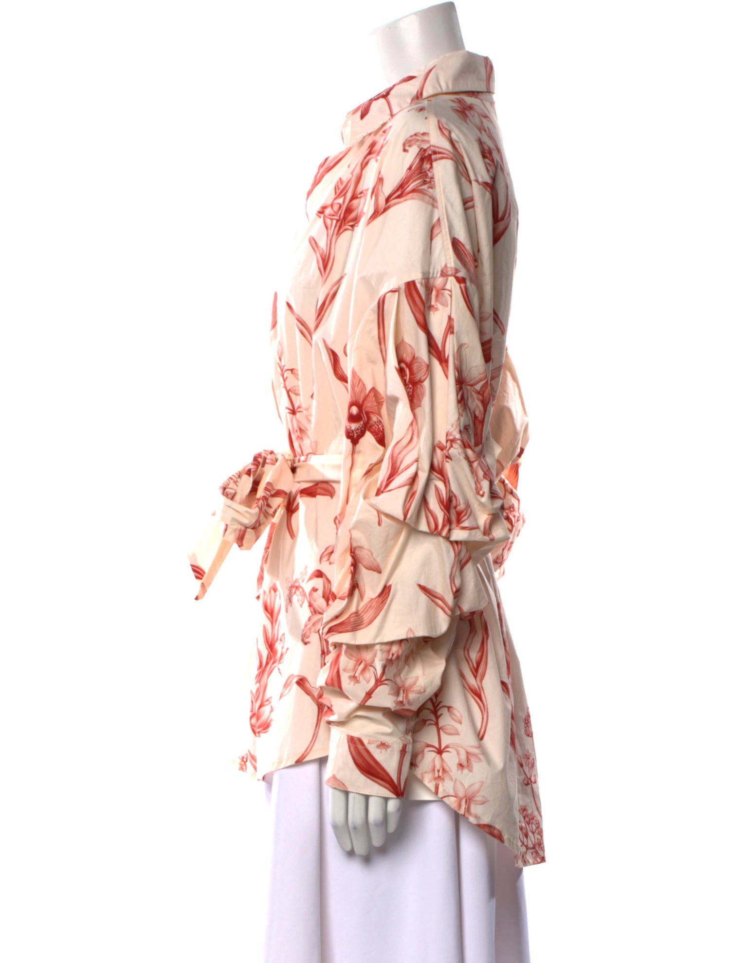 Johanna Ortiz Floral Print Long Sleeve Blouse