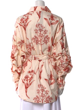 Johanna Ortiz Floral Print Long Sleeve Blouse